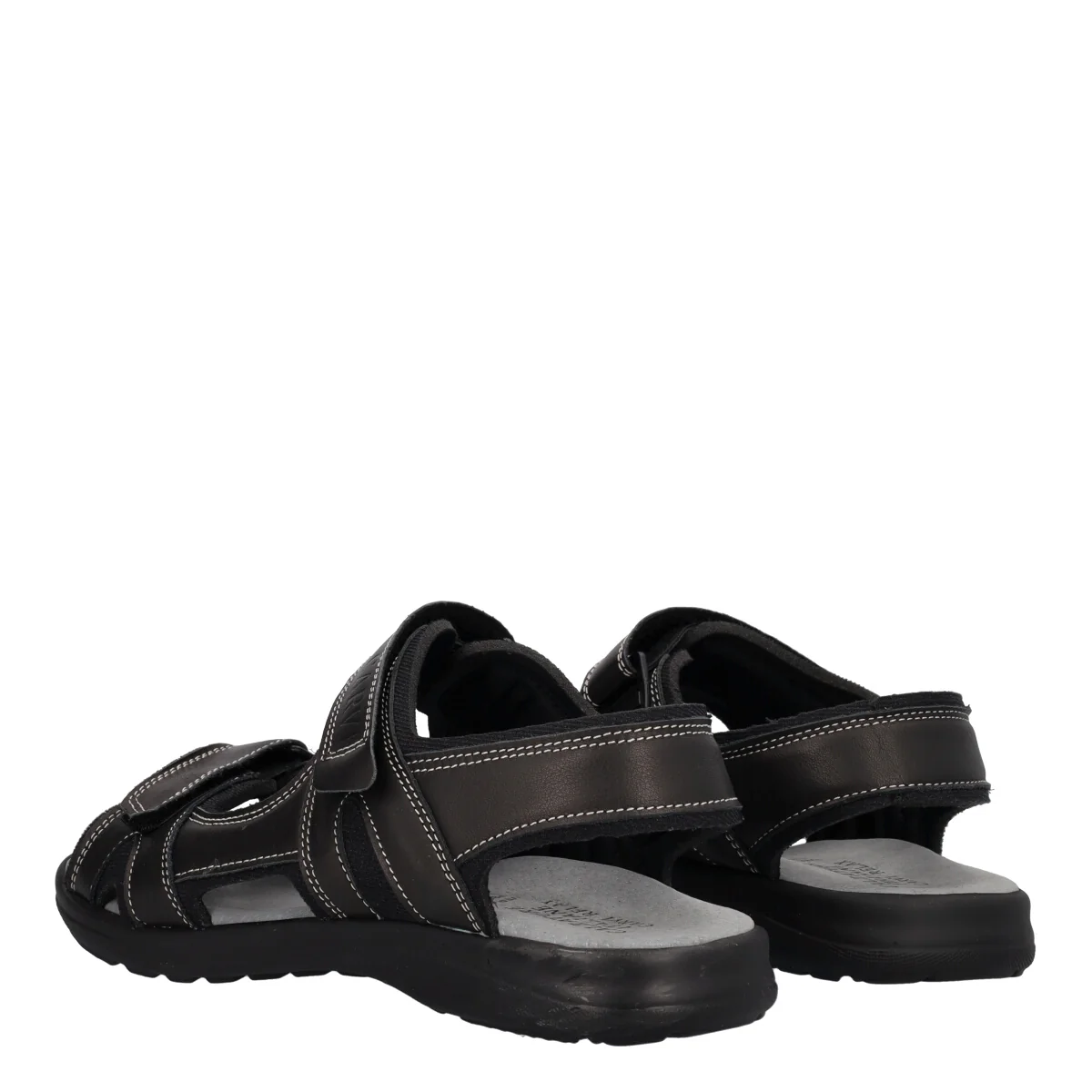 Sandali Uomo Neri in Pelle - Image 4